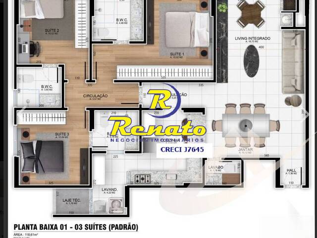 #6710 - Apartamento para Locação em Arapongas - PR - 2